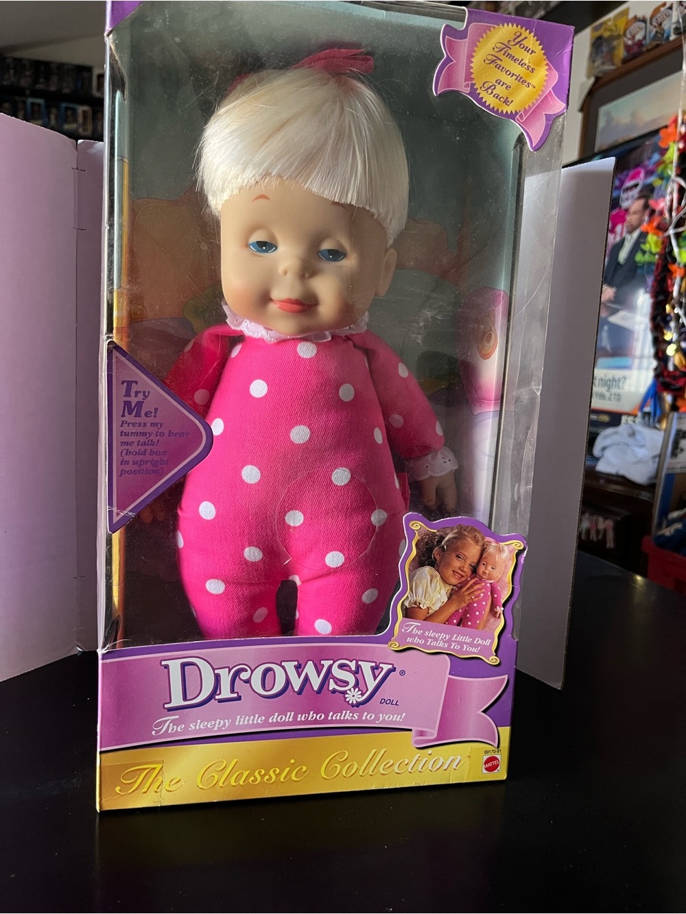 VTG Classic Collection Drowsy Doll NEW 2000 Mattel